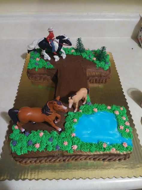 Easy Horse Cake, Horse Birthday Cake, The Letter I, 8 Birthday, Horse Food, Horse Birthday Parties, Horse Cake, Horses Theme, Horse Birthday