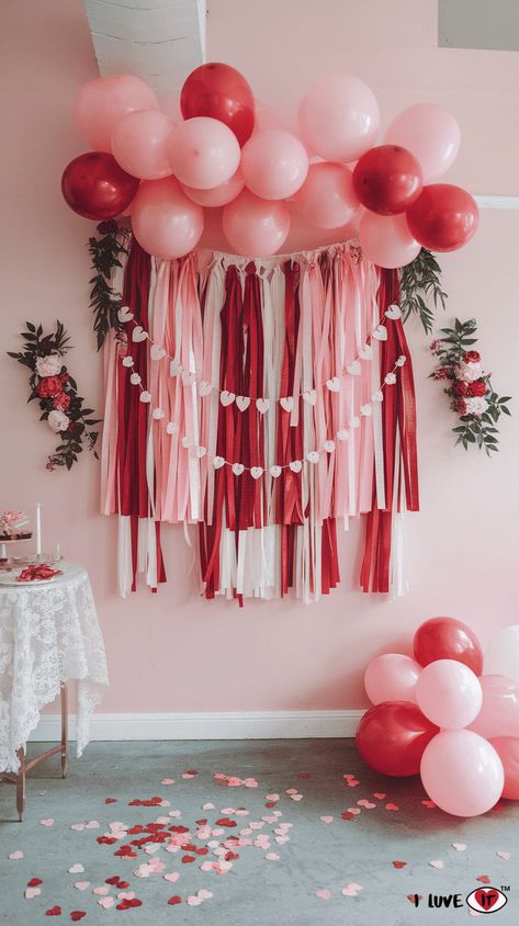 galentines party decor Galentines Party Decor Tea Party, Galentines Party Taco Bar, Kids Galentines Party Ideas, Galentines Party Decor Birthday, Diy Pink Decorations Party, Outdoor Galentines Party, Cozy Galentines Party, Galentines Party Flower Bar, Kids Valentines Party Decorations