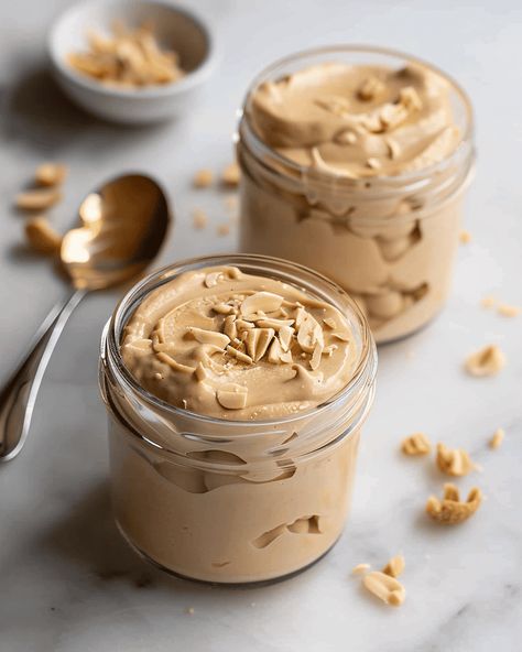 Quick and Luxurious: 5-Minute Peanut Butter Mousse When it comes to dessert, nothing satisfies like a creamy, rich mousse—especially when it’s as easy to make as this 5-Minute Peanut Butter ... Read more Peanut Butter Mouse, Yogurt Mousse, Peanut Butter Dessert Recipes, Caramel Mousse, Peanut Butter Yogurt, Trifle Pudding, Peanut Butter Mousse, Peanut Butter Desserts, Gourmet Desserts