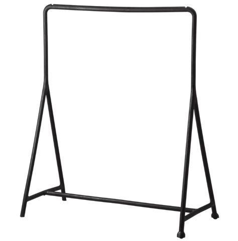 freestanding black garment rack Ideas Armario, Ikea Bank, Clothes Stand, Wood Plastic Composite, Hiasan Bilik, Attic Renovation, Attic Storage, Belek, Clothes Rail