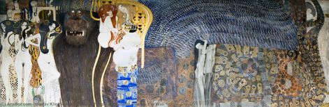 Gustav Klimt, fryz Beethovena, 1901 r. Beethoven Frieze, Francis Picabia, Koloman Moser, Klimt Paintings, Vienna Secession, Woman In Gold, Digital Museum, Oil Painting Reproductions, Handmade Oil