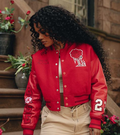 Teyana Taylor Outfits, Plus Size Leather Jacket, Suede Jacket Men, Leather Blazer Women, Suede Jacket Women, Taylor Outfits, Biker Jacket Men, Teyana Taylor, Varsity Jacket Men