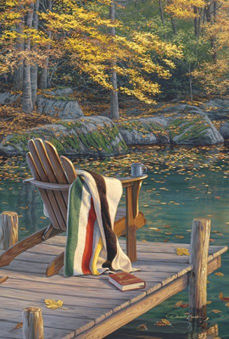 Toland Home Garden 1010435 "Adirondack At The Pond… Winter Gif, Hudson Bay Blanket, On Golden Pond, Dock Of The Bay, Outdoor Canvas, Nice Picture, Lake Art, Hudson Bay, Digital Print Fabric