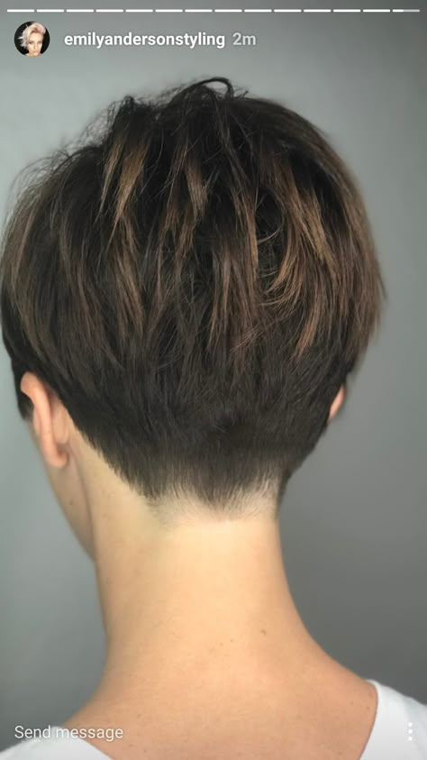 Short Hair Back View, Short Hair Back, Short Layered Haircuts, Funky Hairstyles, Pixie Hair, Best Short Haircuts, Penteado Cabelo Curto, Curly Bob Hairstyles, Short Pixie Haircuts