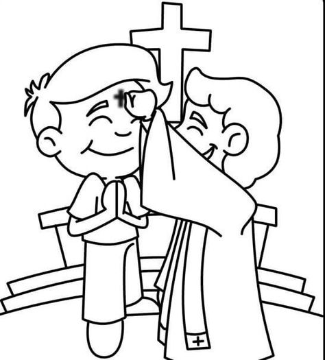 Ash Wednesday Coloring Pages - Best Coloring Pages For Kids Wednesday Coloring Pages, Catholic Lent, Cross Coloring Page, Free Coloring Sheets, Bible Coloring Pages, Ash Wednesday, Catholic Kids, Coloring Sheets For Kids, Unicorn Coloring Pages