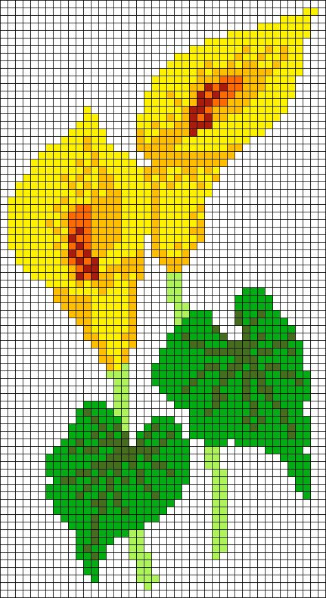 Calla Lily Flower, Crochet Wall Art, Unique Cross Stitch, Cross Stitch Tutorial, Tapestry Crochet Patterns, Pola Kristik, Cross Stitch Patterns Flowers, Cross Stitch Bookmarks, Vintage Cross Stitches