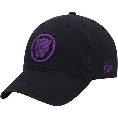 Represent the Black Panther films with honor and pride by grabbing this MARVELous '47 Dad hat. It offers a classic construction and an adjustable strap to elevate your casual style while ensuring the perfect fit. Best of all, the vibrant Avenger's embroidery on the side and iconic Black Panther mask emblem on the front panels show off your spirit, making it the perfect cap to chant "Wakanda Forever" like a true warrior. Black Panther Hat, Black Panther Mask, New Era 9twenty, The Black Panther, Wakanda Forever, Black Panther Marvel, Classic Logo, Curves Workout, Dad Hat