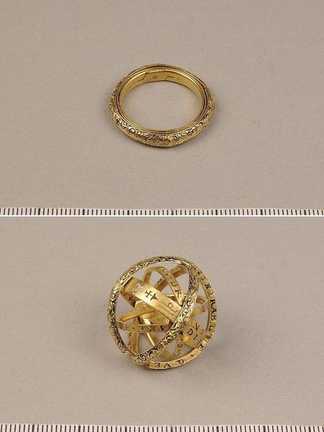 Armillary Sphere, Archaeological Finds, Historical Jewellery, Historical Artifacts, 16th Century, Ring Vintage, Gold Gold, Artifacts, Ring Verlobung