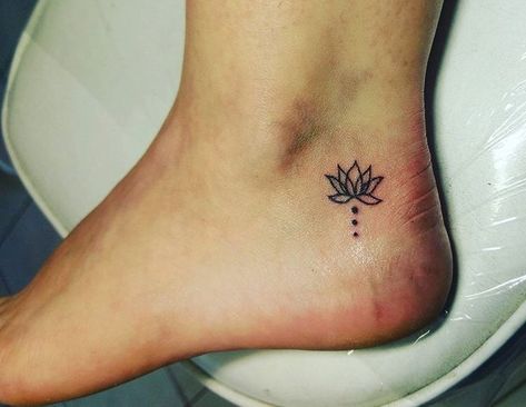 30 Beautiful Lotus Flower Tattoo Ideas - Inspirationfeed Lotus Flower Tattoo Ideas, Beautiful Lotus Flower, Infinity Tattoo Designs, Flower Tattoo Ideas, Yoga Tattoos, Hidden Tattoos, Ankle Tattoos For Women, Anklet Tattoos, About Tattoo