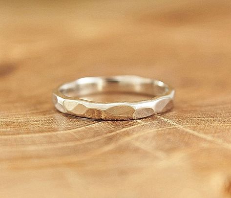 Silver Hammered Ring, Hammered Silver Ring, Antique Engagement Ring, Hammered Ring, Fine Silver Jewelry, Hammered Rings, Sterling Silver Rings Bands, Silver Jewelry Handmade, Piercing Tattoo