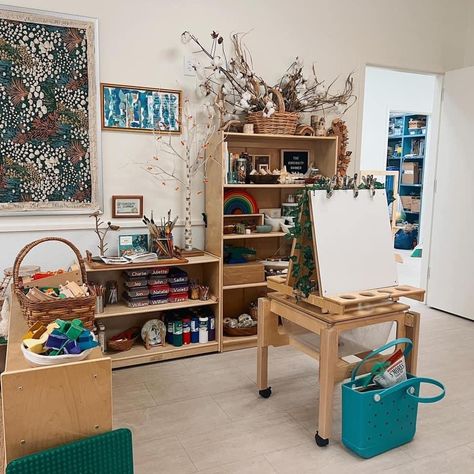 Montessori Classroom Set Up, Art Classroom Layout, Preschool Set Up, Walker Learning, Continuous Provision, Reggio Classroom, Classroom Layout, Homeschool Room, Montessori Classroom