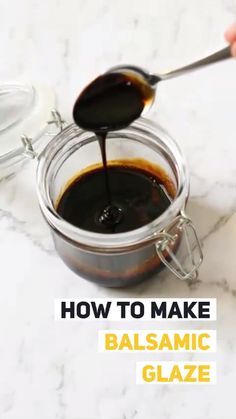 Reduced Balsamic Glaze, How To Make Balsamic Glaze, How To Make Balsamic Vinegar, Balsamic Vinegar Glaze, Balsamic Reduction Recipe, Balsamic Glaze Recipe, Balsamic Vinegarette, Balsamic Glaze Recipes, Balsamic Sauce