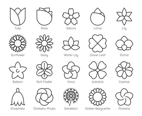 Flower Pictogram, Mandala Inspiration, Pictogram Design, Sunflower Clipart, Quilling Work, Native Beading Patterns, Flower Symbol, Flower Drawings, Social Design