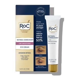 RETINOL EYE CREAM: Address the 3 major eye concerns - puffiness, dark circles & wrinkles - with 1 hard-working cream that\'s clinically proven to visib Roc Retinol Correxion, Roc Retinol, Retinol Eye Cream, Eye Anti Aging, Deep Wrinkles, Moisturizer With Spf, Wrinkle Cream, Skin Care Treatments, 12 Weeks