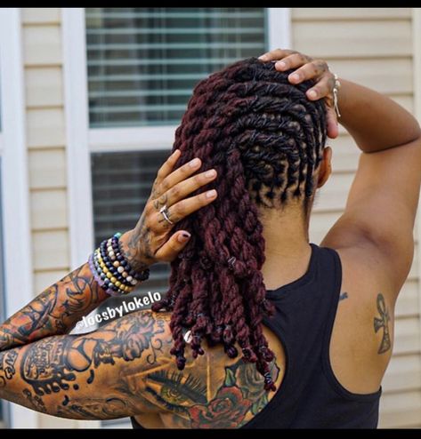 Locs To The Side, Updo Locs Hairstyles For Women, Butter Blonde, Short Dreadlocks Styles, Dreads Styles For Women, Loc Updo, Short Locs, Loc Hairstyles, Beautiful Locs