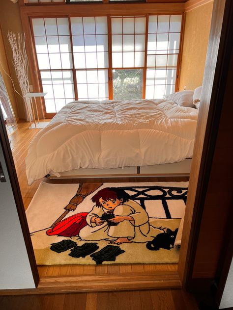 GHIBLI Japanese room Peaceful Apartment, Summer Balcony, Japan Vlog, Kikis Delivery Service, Japanese Style Bedroom, Service Table, Rooms Interior, Japanese Bedroom, Japan Home