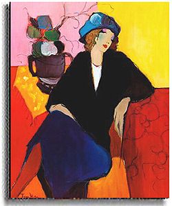 Itzchak Tarkay Suzanne I own a print of this. I wanted it since we couldn't afford a $20 poster. Isaac Maimon, Itzchak Tarkay, Cafe Society, Figurative Artists, Facial Expression, Inspiring Art, Acrylic Paintings, Figure Painting, Figurative Art