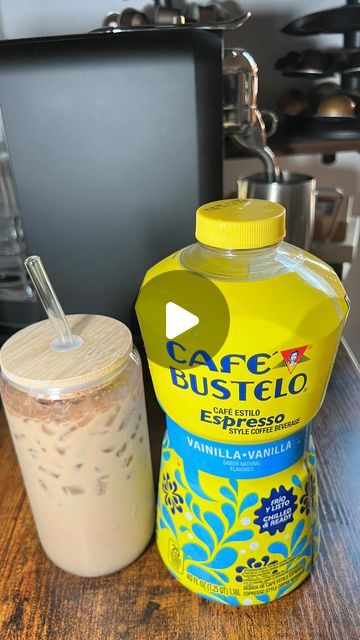 Cafe Bustelo Iced Coffee, French Vanilla Iced Coffee Recipe, Cinnamon Iced Coffee, Vanilla Iced Coffee Recipe, Vanilla Iced Coffee, Cafe Bustelo, Coffee Ideas, Vanilla Syrup, Coffee Drink Recipes