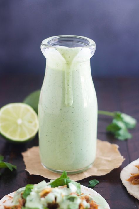 Creamy Tomatillo Dressing, Tomatillo Dressing, Avocado Ranch Dressing, Greek Yogurt Dressing, Buttermilk Ranch Dressing, Cafe Rio, Goddess Dressing, Avocado Ranch, Buttermilk Ranch