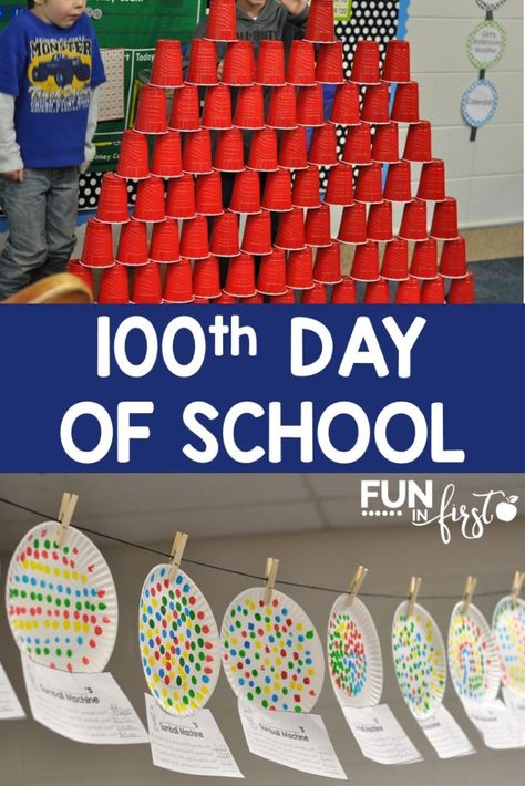 These hands-on 100th Day of School Activities are perfect for celebrating this fun day. 100th Day Of School Activities, 100 Días De Clases, 100th Day Of School Crafts, 100s Day, Rough Week, Gumball Machines, February Ideas, Pastel Ombre, 100 Day Celebration