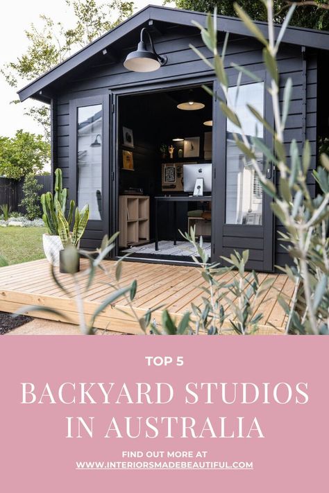 Have you ever dreamt of owning a studio in the backyard to use as place to indulge in your hobbies? Adding an outdoor studio can be a great way to turn under-used outdoor space into flexible, usable space. #backyardstudio #backyardroom #gardenroom Outside Studio Ideas, Outdoor Photo Studio Backyards, Outdoor Art Studio Ideas, Backyard Photo Studio, Backyard Photography Studio, Garden Studio Interior, Backyard Studio Shed, Outdoor Studio, Outdoor Art Studio