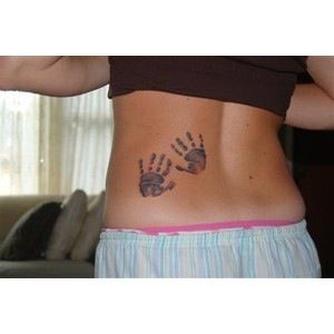 handprint tattoo. One handprint for each of my boys. Love this Baby Handprint Tattoo, Handprint Tattoo, Tattoo Ideas For Moms, Use Your Words, Holiday Quote, Baby Handprint, Baby Tattoos, Feather Tattoos, Thanksgiving Holiday