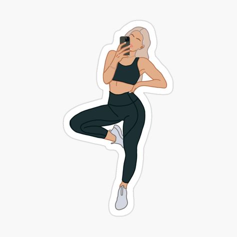 Get my art printed on awesome products. Support me at Redbubble #RBandME: https://www.redbubble.com/i/sticker/post-workout-selfie-by-mdeiman/52087266.EJUG5?asc=u Let Me Know, Let Me, For Sale, Instagram, Art