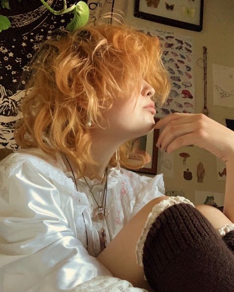 Short Grunge Hair, Hair Inspiration Short, Strawberry Blonde Hair, Fluffy Hair, Hair Reference, Strawberry Blonde, Hair Envy, Grunge Hair, Dream Hair