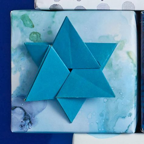 Eight Days, Eight Ways to Wrap Hanukkah Gifts Hanakuh Gifts, Hanukkah Presents, Hanukkah Gift Necklace With Star Of David, Elegant Crafts, Hanukkah Wrapping Paper, Diy Hanukkah, Hanukkah Activites, How To Celebrate Hanukkah, Hanukkah Decorations