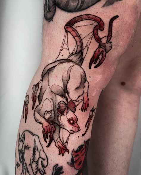 Rattus Rattus, Rat Tattoo, Tooth Tattoo, L Tattoo, Mouse Tattoos, Wicked Tattoos, Scary Tattoos, Creepy Tattoos, Cute Little Tattoos