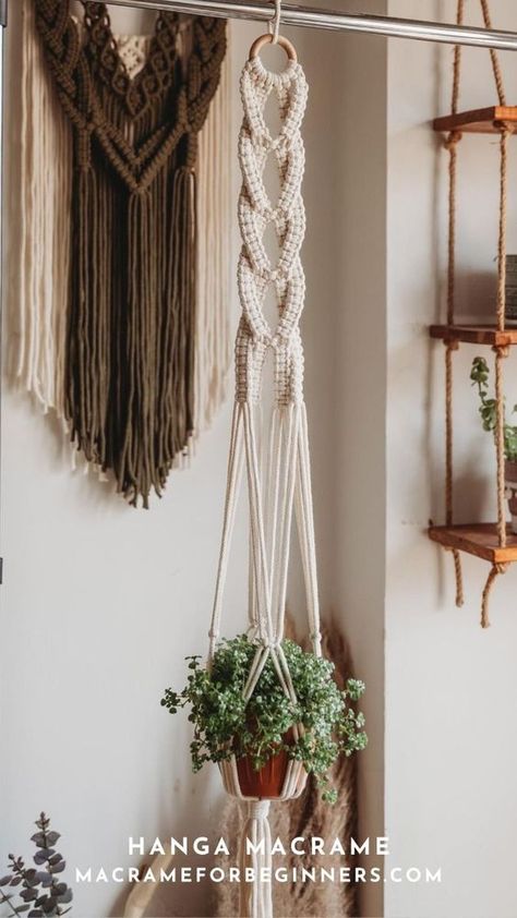 reate a vertical wall garden using wall-mounted planters or pocket planters. These… in 2024 | Macrame plant hanger patterns, Macrame patterns, Macrame wall hanging tutorial . Vertical Wall Garden, Crochet Plant Hanger, Macrame Wall Hanging Tutorial, Wall Mounted Planters, Macrame Plant Hanger Patterns, Diy Macrame Plant Hanger, Diy Plant Hanger, Macrame Plant Holder, Basket Pattern