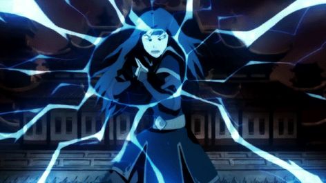 Lighting Bending Avatar, Avatar Lightning Bending, Azula Lightning Bending, Azula Firebending, Azula Lightning, Azula Gif, Lightning Bending, Bending Avatar, Zuko Azula