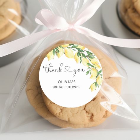 Watercolor Lemon Bridal Shower Thank You Classic Round Sticker.  See full collection here: https://www.zazzle.com/collections/she_found_her_main_squeeze_lemon_bridal_shower-119867915803999104 She Found Her Main Squeeze Bridal Party, Lemon Themed Party, Bee Gender Reveal, Main Squeeze, Bridal Theme, Bridal Party Favors, Diy Shower, Lemon Decor, Bee Baby Shower