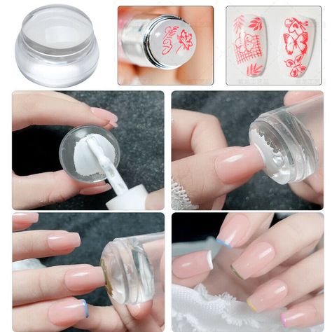 Silicone Stamp Nails, Diy Moulds, Ombre Nails Tutorial, Nails Tutorial, Nail Art Stamping, Nail Stamper, Jelly Nails, New Nail Art, Diy Games