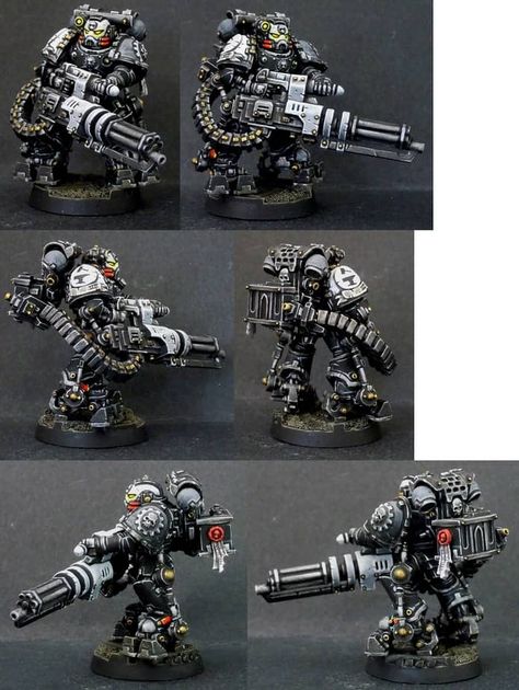 Space Marines with Exo-Suits? Ad Mech- Conversion Corner Warhammer Deathwatch, Warhammer 40k Figures, Warhammer Figures, Warhammer Paint, Warhammer 40k Art, Game Workshop, Iron Hand, Space Wolves, Warhammer Models