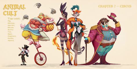 chapter2-circus, Aran阿燃 on ArtStation at https://www.artstation.com/artwork/X1G1X0