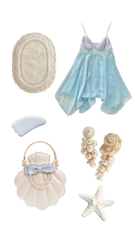 Casual Siren Outfit, Seacore Outfit, Witch Aesthetic Outfit, Coastal Outfits, Sea Outfit, Ocean Outfits, Mermaid Core, Ocean Girl, 3 Girls