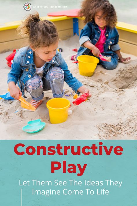 Let's explore what construction play is all about! Discover the constructive play definition and the benefits of constructive play. Find out how creative and constructive play works best when you...add inspiring materials, take it outside or bring it indoors and blend it with imaginative play. Why not open the world of constructive play with some building sets of your own. #DiscoveryBuildingSets #constructiveplay #blockplay #imaginativeplay Constructive Play Activities, Constructive Play, Cognitive Development Activities, Building Bridge, Language Development Activities, Preschool Color Activities, Child Development Activities, Solo Activities, Construction Play