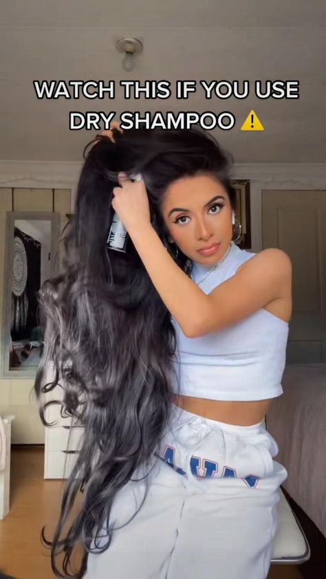 I LOVE DRY SHAMPOO😍 use it correctly and your hair will love it too! in 2022 | Hair growing tips, Hot hair styles, Hair chart Dark Brown Long Hair, How To Grow Your Hair Faster, Hair Growing Tips, Medium Length Hair Men, Hairstyles For Medium Length Hair Easy, Hairstyles For Medium Hair, Grow Long Hair, Hair Tips Video, Updos For Medium Length Hair