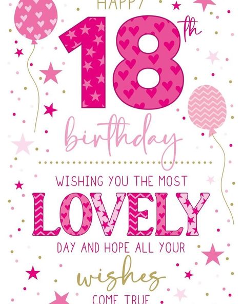 « Happy 18th birthday to my amazing daughter who is growing into a remarkable young woman. May this year bring you more adventures and self-discovery. » On your special day, I want you to know how proud I am of the person you are becoming. Keep shining, my sweet girl. Happy Birthday 18th Girl, Happy 18th Birthday Girl, My Amazing Daughter, Amazing Daughter, Happy 18th Birthday, Happy Birthday 18th, Birthday Greetings Friend, Happy Birthday Greetings Friends, More Adventures