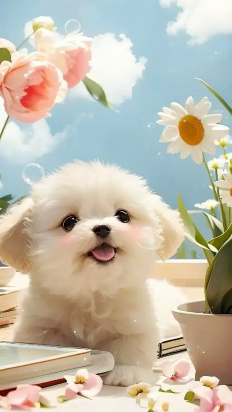 Cute Dogs Wallpaper Iphone, Dog Wallpaper Aesthetic, Dog Phone Wallpaper, Dog Backgrounds, Puppy Wallpaper Iphone, Dog Wallpaper Iphone, Dog Background, Cute Puppy Wallpaper, Cute Dog Wallpaper