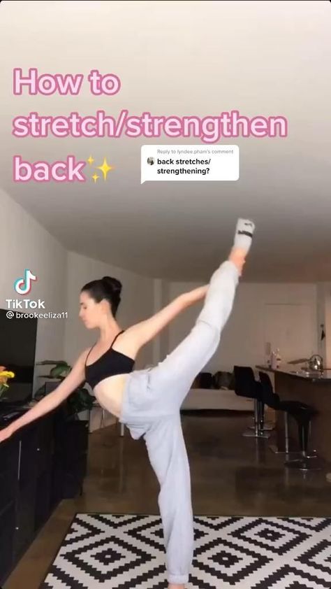 How To Get Your Back More Flexible, Flexibility Workout Back, Ballerina Back Workout, Ballerina Workout Flexibility, Ballet Back Exercises, Scorpion Dance Pose, How To Get Better At Pirouettes, Ballet Stretches For Flexibility Beginners, How To Get A Higher Arabesque