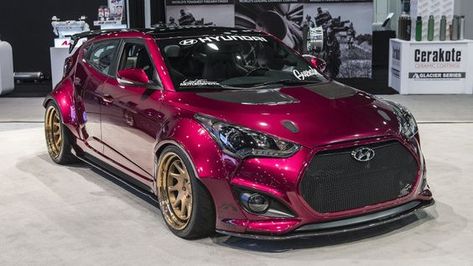 Hyundai Veloster Turbo, 2016 Wallpaper, Veloster Turbo, Rocket Bunny, Slammed Cars, Cars Ideas, Hatchbacks, Turbo Car, Aesthetic Car