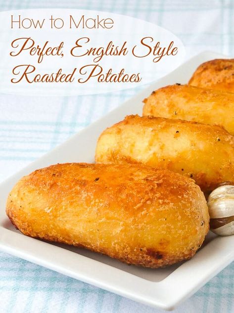 Resep Vegan, Perfect Roast Potatoes, Roast Meat, British Cooking, Roasted Potato Recipes, Rock Recipes, Perfect English, Potato Sides, Roast Potatoes