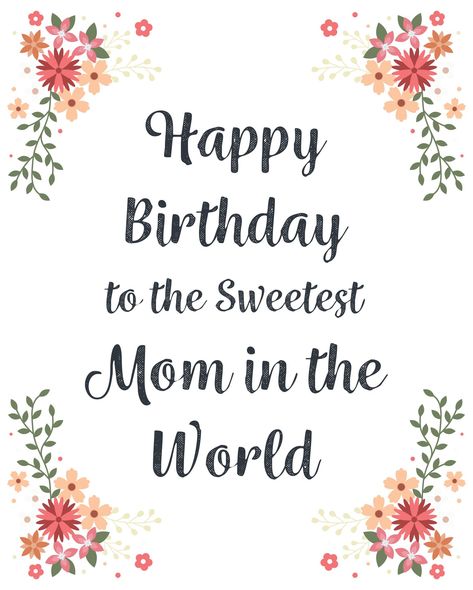 Printable Birthday Cards For Mom From Daughter Happy Birthday To You Mom, Happy Birthday Mommy From Daughter, Happy Birthday To The Best Mom, Mom Birthday Wishes From Daughter, Birthday Cards For Mom From Daughter, Happy Birthday Mom Cards, Happy Birthday To Mom, Happy Birthday Mom Card, Happy Birthday Mom From Daughter