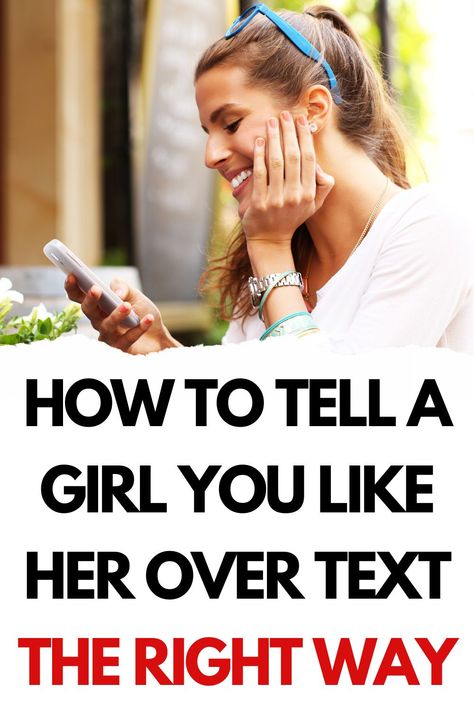 For some guys, the thought of having one shot at telling a girl you like her over text makes the idea more daunting than it really is. Accidental typos, bad timing, or merely misinterpreting her messages can hurt your chances at taking things to the next level. We explain how to successfully tell a girl you like her via text, and also what not to do when it’s time to make a move. Hows Your Day Going Text, Texting Advice, Texting A Girl, Asking A Girl Out, Text To Text, Flirty Questions, Flirty Text, Romantic Words, Dating World