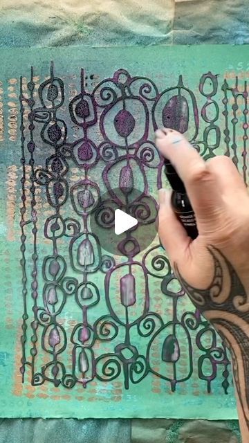 Froyle Davies on Instagram: "Gelli Printing using stamps, spray inks & stencils on @kozostudio_ paper 😍 Full episode on YouTube today - link in bio! Stamps from @pmartiststudio stencil from @joggles - - - #the100dayproject #100daysofcollage#makingcollage #collage #gelliprint#gelliprinting #gelliarts #mixedmediaartist #mixedmediajournal #collageartist #collageart #froyleart#artjournaling #artjournal #createart #texturedpapers #artproject #creatingart #artistlife #creativity #artjournalpage #junkjournal" Gelli Printing Techniques, Gelli Printing Art, Gelli Plate Art, Gel Printing, Gelli Prints, Gel Plate, Gelli Plate Printing, Stencil Printing, Gelli Arts