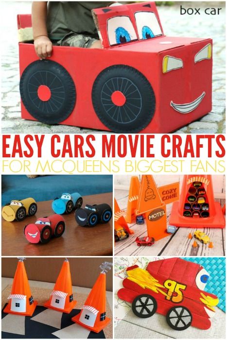 Do you live with a Lightning McQueen Fan?  Then you'll want to create some of these crafts at home! Kids Crafts Ideas, Kids Crafts Easy, Car Crafts, Cheap Diy Headboard, Fun Kids Crafts, Easy Kids Crafts, Kids Craft Ideas, Crafts Birthday, Movie Crafts