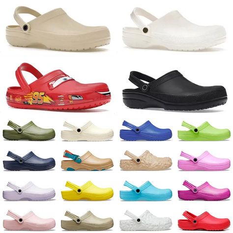 2024 Charms Designer Croc Sandals For Men And Women Top Quality, Famous Slides With Low Buckle, Platform, And Rubber Loafers Available In Sizes 35 46 From Victory2025, &Price; | DHgate.Com Croc Sandals, Sandals For Men, Slides, Tops Designs, Loafers, Charms, Buckle, Womens Tops, For Men