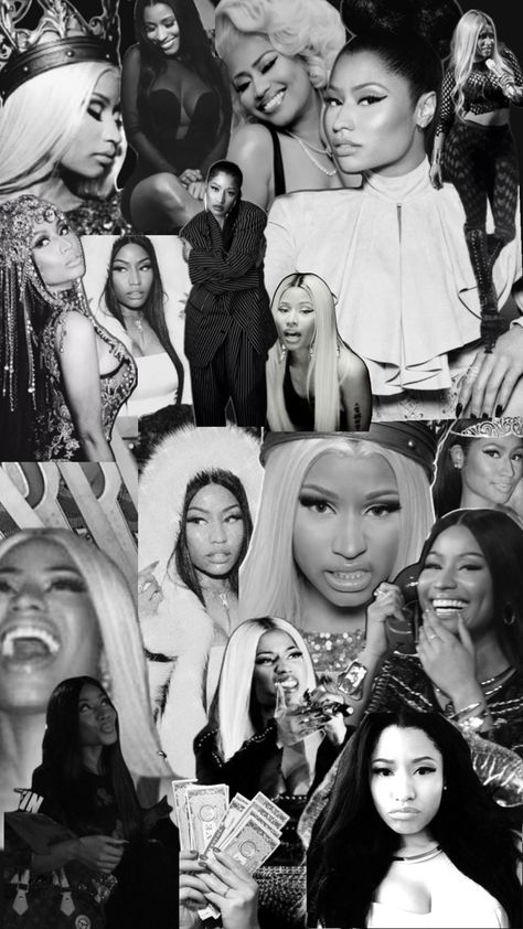 Nicki Minaj Nicki Minaj Collage, Nicki Wallpaper, Nicki Minaj Wallpaper, Nicki Minaj Photos, Nicki Minaj Pictures, Nicki Minaj, Queen, Black And White, Collage